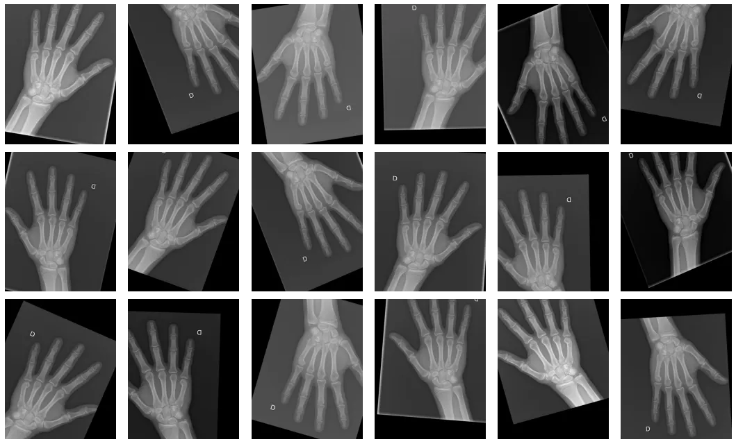 Random transformations of an image